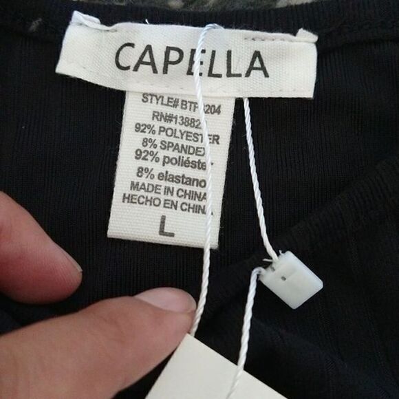 Ribbed Crop Tank Top and Ribbed Biker Shorts Set Black - Picture 4 of 4